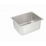 1/2 Size 6" Steam Pan, Perforated, S/S - 6/Case
