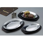 Sizzle Platter, Aluminum, 11-1/2 L 11-1/2 Lx8 W - 24/Case