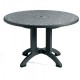 48" Table, Round,  Toledo, Charcoal - 12/Case