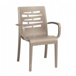 Stacking Armchair, Essenza Taupe - 4/Case