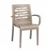 Essenza Stacking Armchair Taupe - 4/Case
