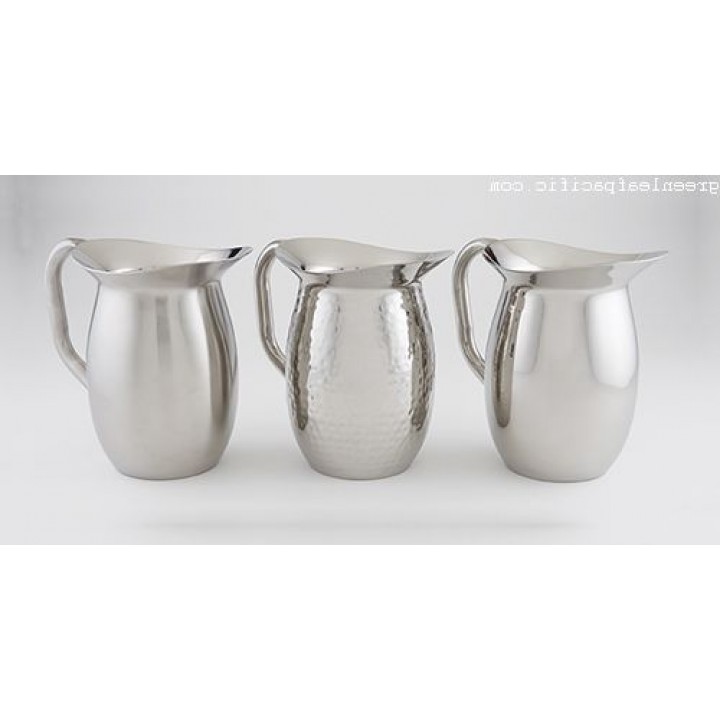 Pitcher, Double Wall, Bell, Mirror Finish, 44 Oz. - 12/Case