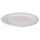 7.5" Round Dessert Plates, Melamine, White - 12/Case