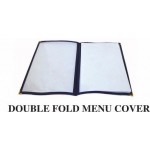 9.6" x 15" Menu Cover, Double Fold, Burgundy - 25/Case