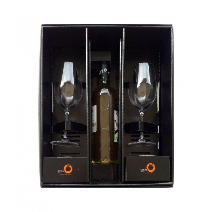 CLASSIC Long-Life Gift Box, 2 glasses White Wine Glass 370 ml