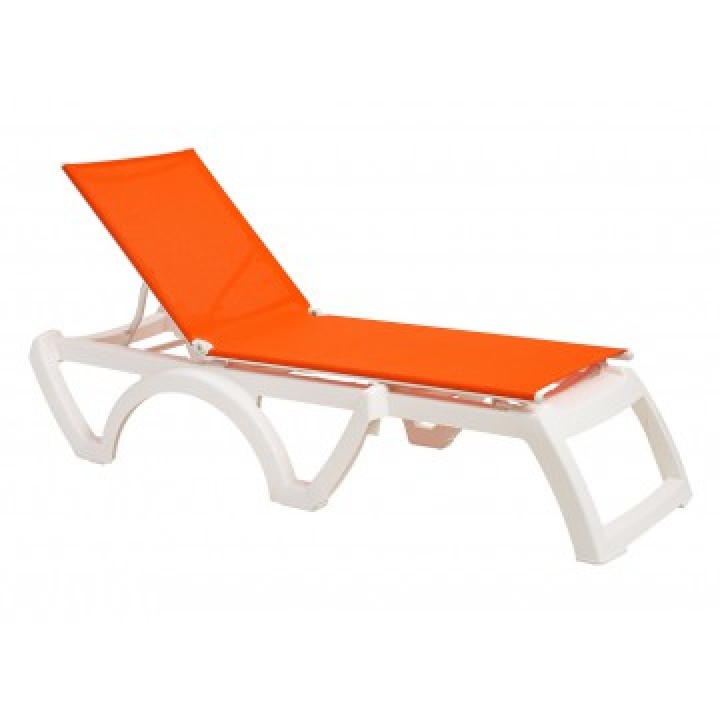 Calypso Adjustable Sling Chaise Orange - 2/Case