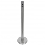 15" Smoker Pole, Brushed Stainless Steel, Chrome - 1/Case