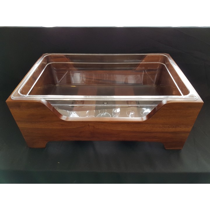 Ice well. Including polycarb housing. Fijian Teak - Tenerife collection