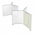 Cal-Mil 576 Classic 3-Wing Tabletop Cardholder (Footed)