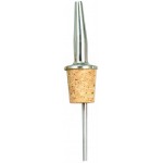 Classic Metal Pourer w/ Tapered Spout, Natural Cork