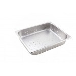 1/2 Size 2.5" Steam Pan, Perforated, S/S - 6/Case