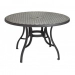 48" Table with Metal Legs, Round, , Cordoba, Charcoal - 12/Case