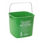 3 Ltr Cleaning Bucket, Soap Solution, Green - 12/Case