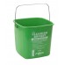 6 Ltr Cleaning Bucket, Soap Solution, Green - 12/Case