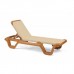 Marina Adjustable Sling Chaise Lounge Khaki - 2/Case