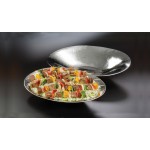 Stainless Steel, Hammered Bowl, Oval, 192 Oz. 20-1/8 Lx16-1/4 Wx3-1/2 H - 4/Case