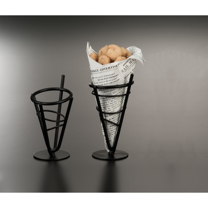 Concial Basket, Wrought Iron, Mini 3-3/8 Dia.x6-1/8 H - 24/Case