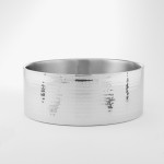 Stainless Steel, Hammered Bowl, Double Wall, 220 Oz. 12 Dia.x5 H - 3/Case