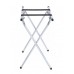 31"H Folding Tray Stand, Chrome - 6/Case 