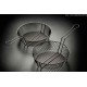 Culinary Basket, Tinned Steel, Fine Mesh, 12 Dia. 3 Deepx9 Handle - 36/Case