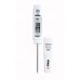 3.13" Probe Digital Thermometer, 1.25" Lcd, White - 3/Case