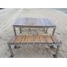  Furniture set. «In the sun». Pacifica collection. 1300х700х760 mm Table, 1300х350х450 mm 2 Benches