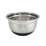 3 Ltr Mixing Bowl, Silicone Base, S/S - 24/Case
