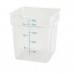17 Ltr Square Storage Container, PC, Clear - 12/Case
