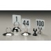 1.5" Dia. Number Stand, S/S, Silver - 720/Case