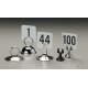 1.5" Dia. Number Stand, S/S, Silver - 720/Case