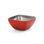 3 Ltr Serving Bowl, Double Wall Round Beehive, Fire Engine Red - 1/Case