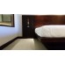 King size Tanoa style bed without headboard. Mahogany.