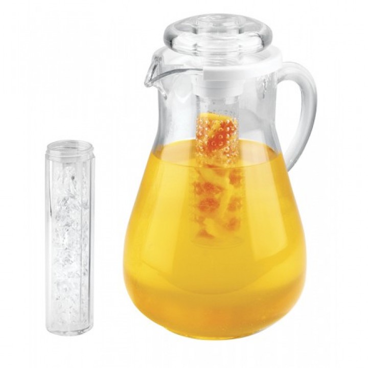 Cal-Mil JC102 Acrylic Pitcher with Ice and Infusion Chamber
