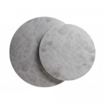 Cal-Mil 3502-12-77 Round Faux Cement Serving Platters (12DIAx.25H)