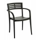 Stacking Armchair, Vogue Charcoal - 12/Case