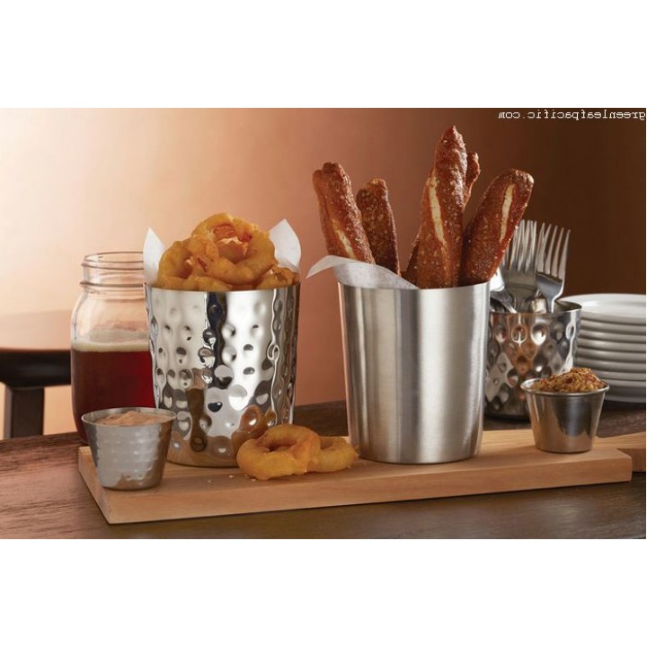 Fry Cup, Large, Stainless Steel, 26 Oz. 4 Dia.x4-1/2 H - 72/Case