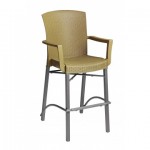 Barstool with Arms, Havana Tobacco - 1/Case