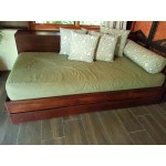 Mahogany Roll out bed base without headboard.