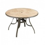 48" Table with Metal Legs, Round,  Toscana, Bronze - 12/Case