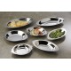 12 Oz. Au Gratin Dish, Stainless Steel, Oval - 144/Case