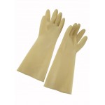 9" x 16" Gloves, Natural Latex, Yellow - 24/Case