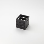 6.25"x5.75" Crate, Pine, Black - 8/Case