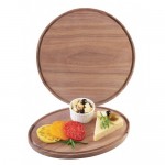 Cal-Mil 3053-78 Round and Oval Walnut Boards (12Wx8Dx.75H)
