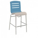 Stacking Barstool, Domino Storm Blue - 12/Case