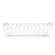 18" x 48" x 4" Glass Rack, Overhead, 11 Channels, Chrome Plated - 2/Case