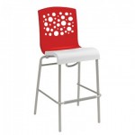 Stacking Barstool, Tempo Red - 12/Case