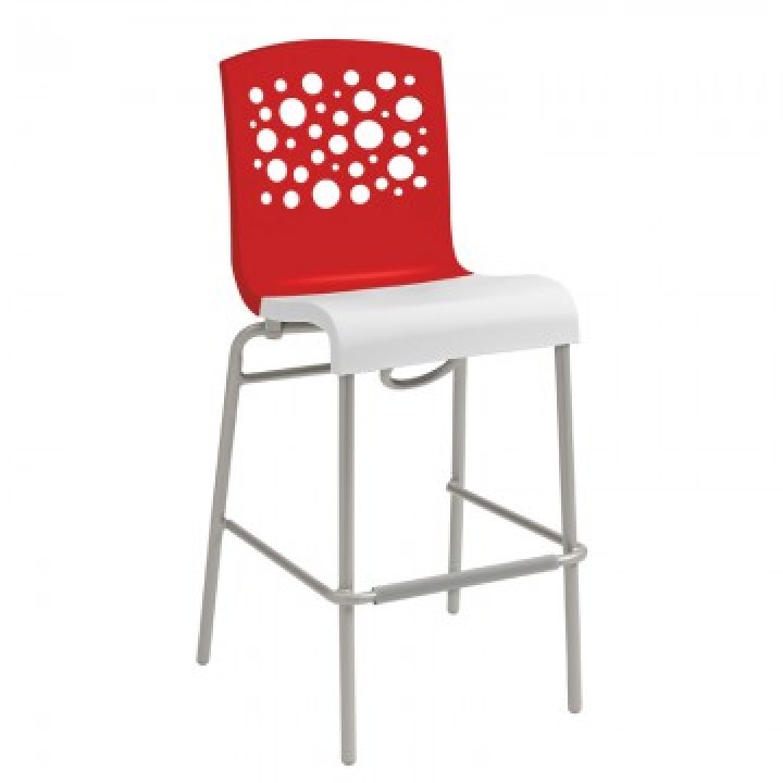 Tempo Stacking Barstool Red - 12/Case