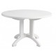 48" Table, Round,  Aquaba, White - 12/Case