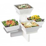 Cal-Mil 3024-55 Luxe Multi Level 4 Bowl Display