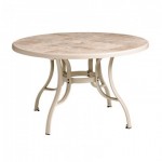 48" Table with Metal Legs, Round,  Toscana, Sand - 12/Case